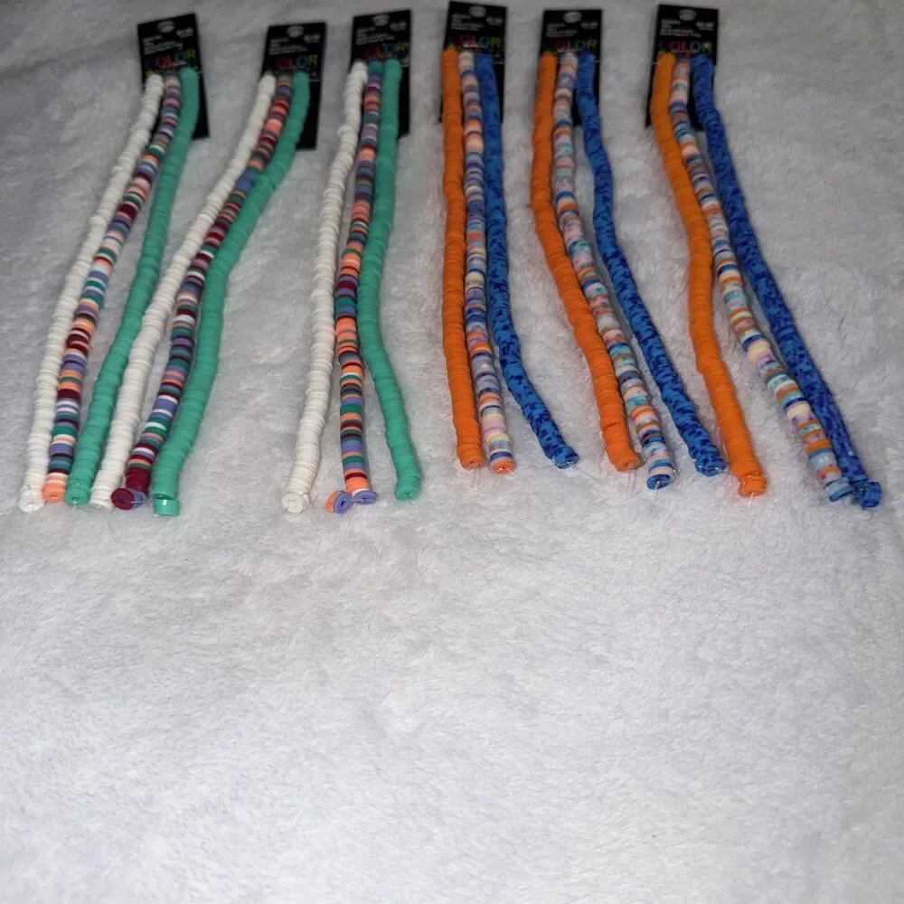Vinyl Disc Beads 18 full strands of 200+ beads per strand New By Color Gallery